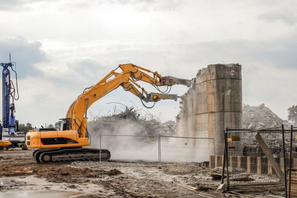 Silo Demolition in Mason