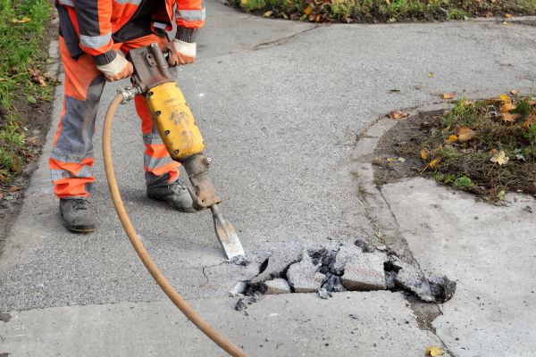 Concrete Sidewalk Removal in Mason