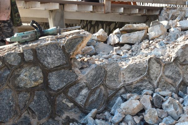 Retaining Wall Demolition in Mason